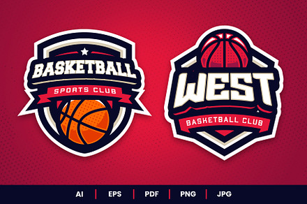 Basketball Sports Logo Template