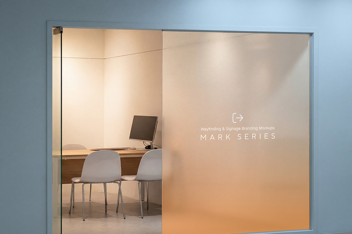 Glass Wall Mockup, an Advertising Mockup by Mockup Cloud (Photo 2 of 2)