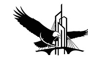 Powerful eagle flying wall art desig, an Illustration by Amazin_art (Thumbnail 16 of 31)