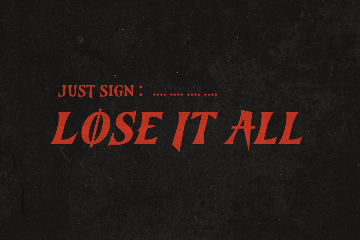 Bone Slayer - Creepy Bold Font, a Serif Font by Bale Type (Photo 7 of 9)