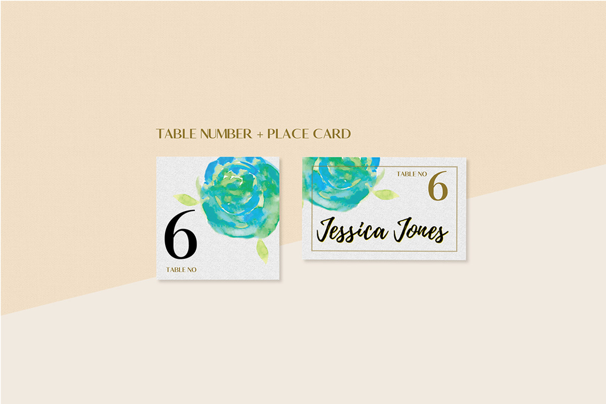 Floral Wedding Invitation Set, an Invitation Template by land art (Photo 21 of 24)