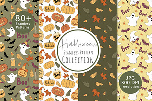 Halloween Seamless Patterns