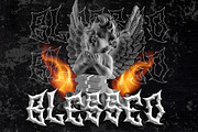 BERINGAS Modern Metal Horror Font, a Blackletter Font by dansdesign (Thumbnail 6 of 8)
