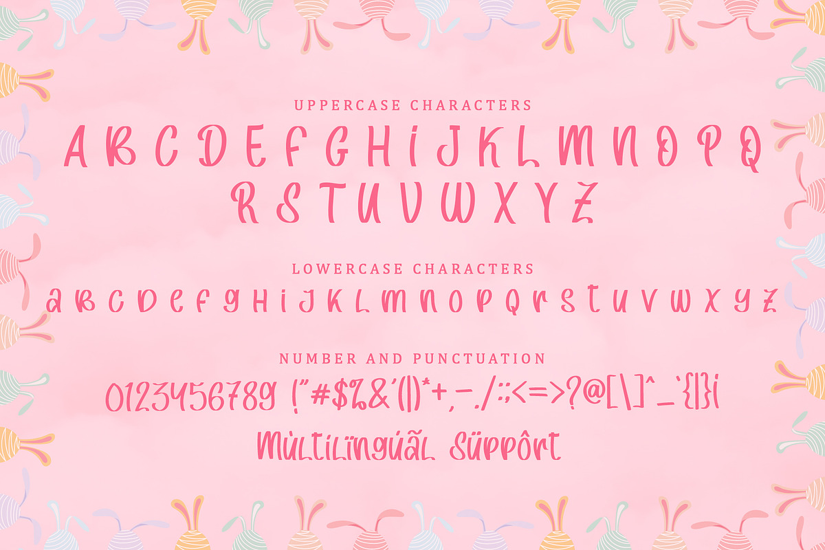 Easter Pink | Displat Font, a Handwritten Font by esamaradany (Photo 7 of 8)