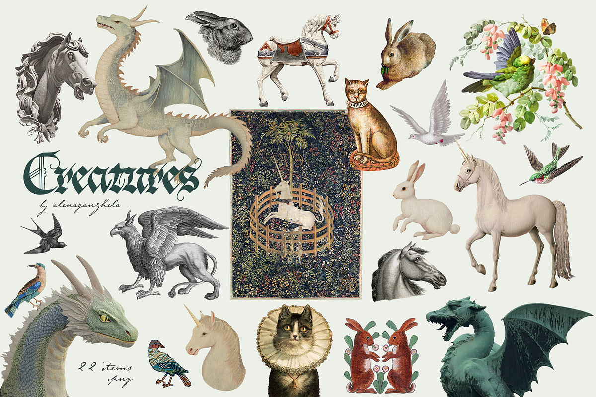 MEDIEVAL FANTASY - Scrapbooking Set, an Object Graphic by alenaganzhela (Photo 4 of 13)