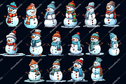 Snowman Party, an Object Graphic by DreamerStarCo (Thumbnail 4 of 5)