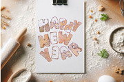 Christmas gingerbread alphabet, a Food Illustration by Shabbypie (Thumbnail 2 of 12)