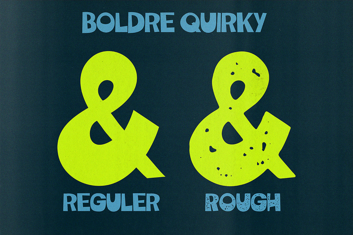 Boldre Quirky - Display Font, a Handwritten Font by Bentype Studio (Photo 6 of 8)