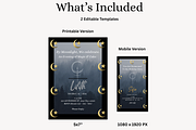 Goth Birthday Invite Canva Editable, an Invitation Template by Willow Paige Farms (Thumbnail 5 of 8)