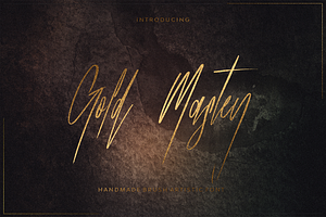 Gold Mastey Artictic Brush Font