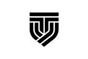 Letter TV VT Shield Protection Logo, a Branding & Logo Template by Buqancreative (Thumbnail 1 of 4)