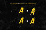 Fire Font | Flames font, a Font by tomatstudio (Thumbnail 8 of 8)