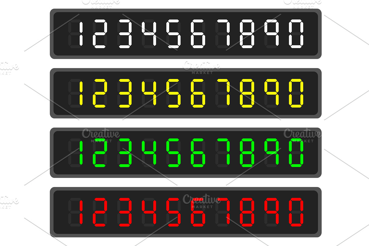 Electronic panel with digital, a Technology Illustration by Vectorbuum