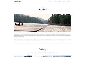 Minlight - Minimal Creative Theme