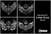 Eagle Wings Royal Crown Nobility, a Background Graphic by LaseredNinja (Thumbnail 1 of 7)