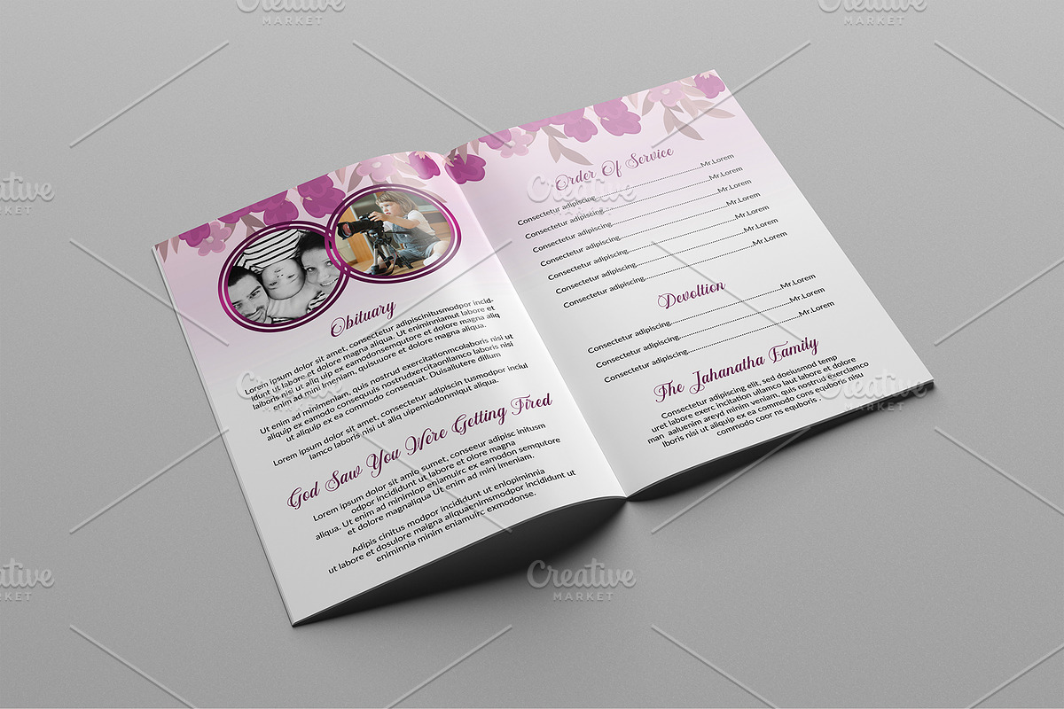 Funeral Program | Ms Word Version, a Brochure Template by GreenPixi (Photo 2 of 2)