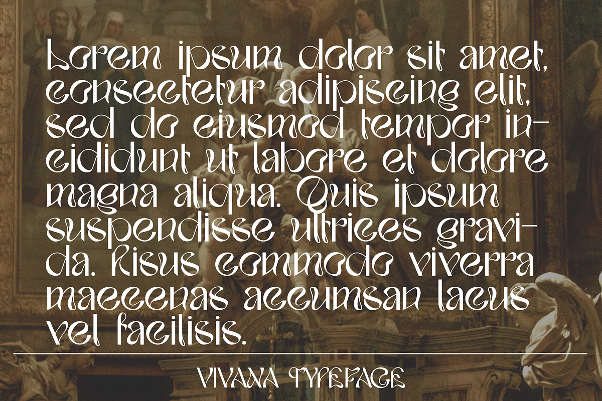 VIVANA | Modern Display, a Sans Serif Font by Alif Devan R. (Photo 4 of 12)