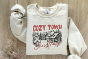 Cozy Town Christmas PNG, Retro, an Illustration by SharpMarketplace (Thumbnail 8 of 9)