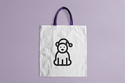 Bear Christmas Simple Line Art Logo, a Branding & Logo Template by Vectorium Studio (Thumbnail 2 of 2)