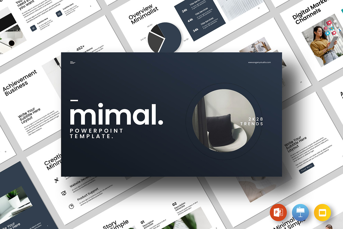 Minimal Presentation Template, a Presentation Template by evgenystudio (Photo 1 of 8)