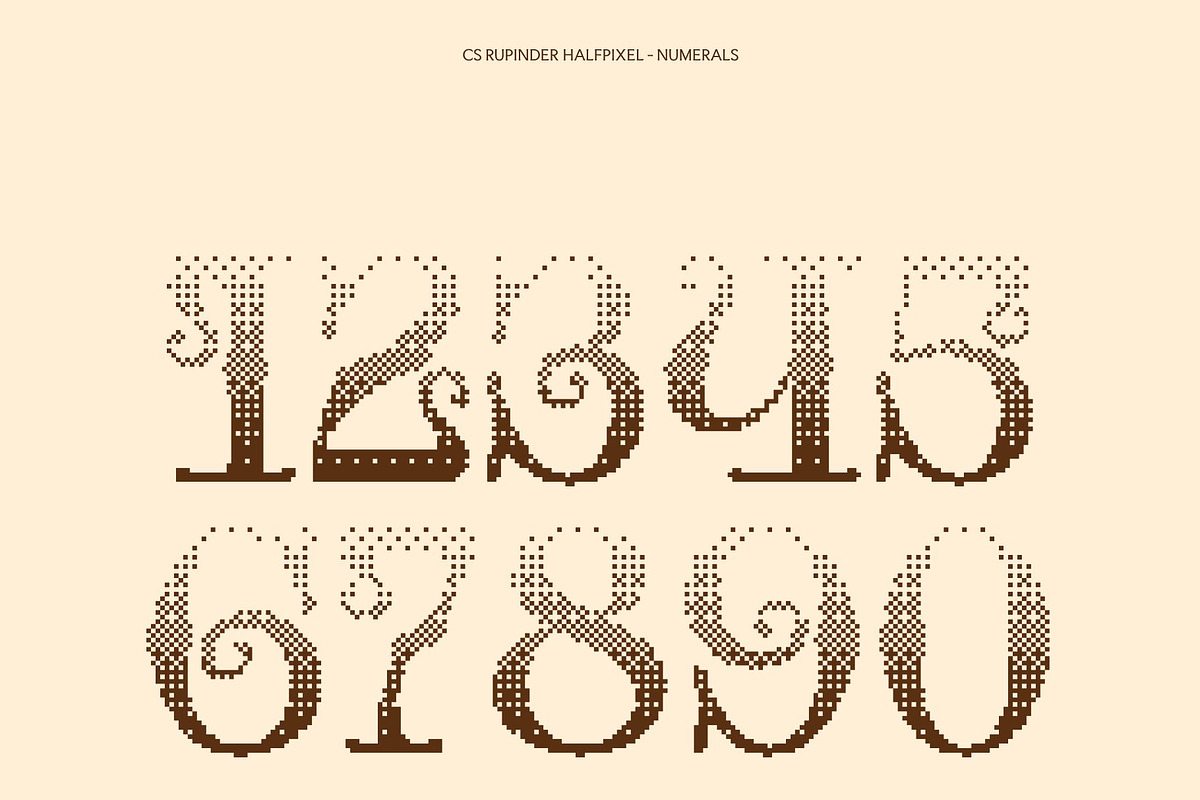 CS Rupinder Halfpixel, a Serif Font by Craft Supply Co. (Photo 5 of 8)