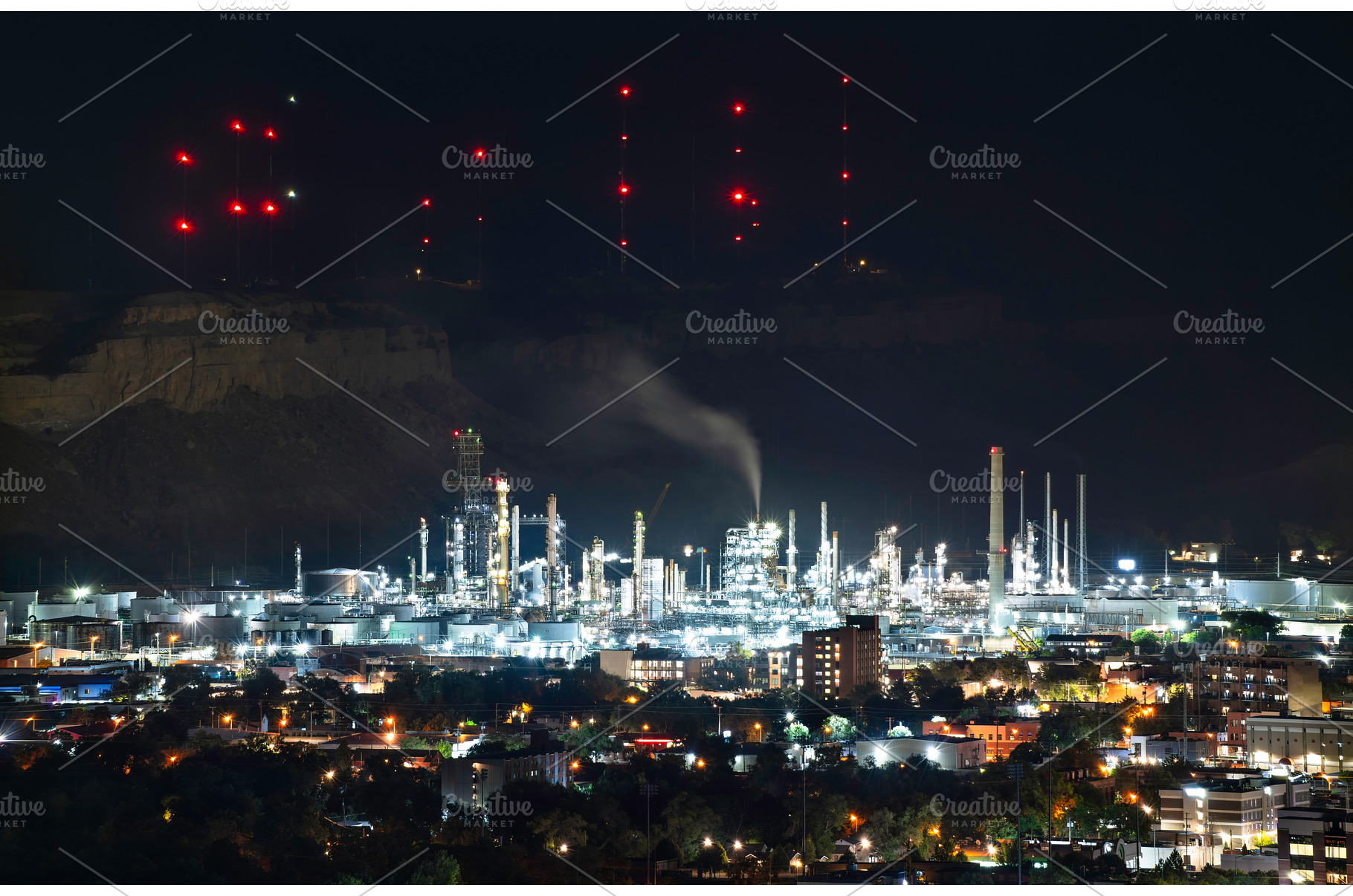 Billings, Montana refinery and, an Industrial Photo by Leonid Andronov