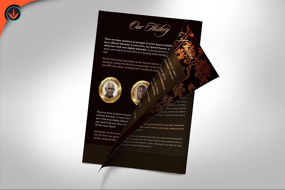 Black and Gold Pastor Anniversary, a Brochure Template by SeraphimChris (Photo 5 of 6)