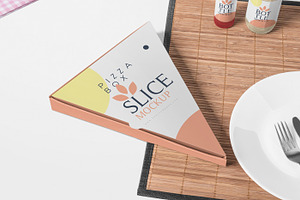 Pizza Slice Box Mockups