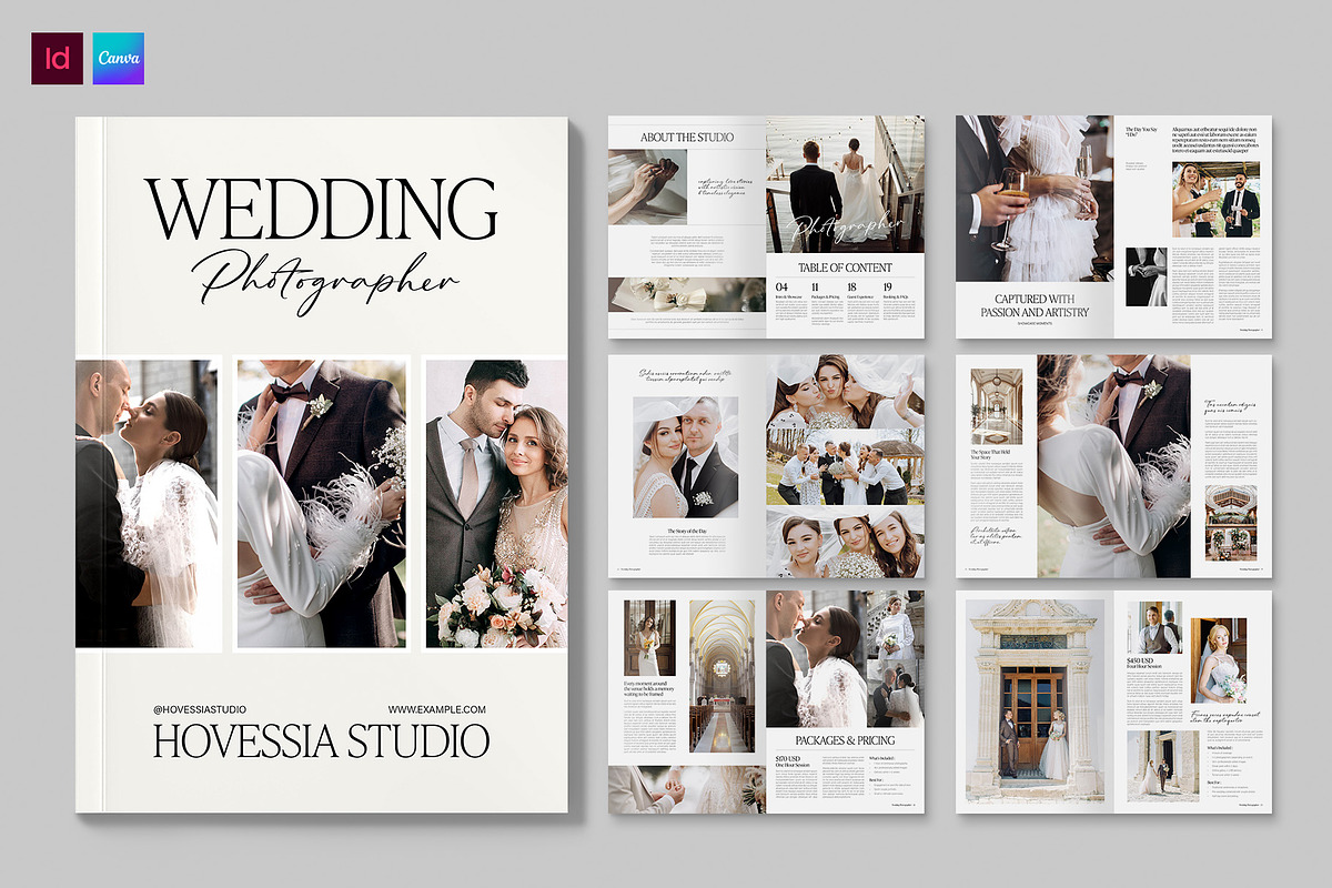 Wedding Photographer Brochure, a Brochure Template by BrandPacks (Photo 1 of 5)