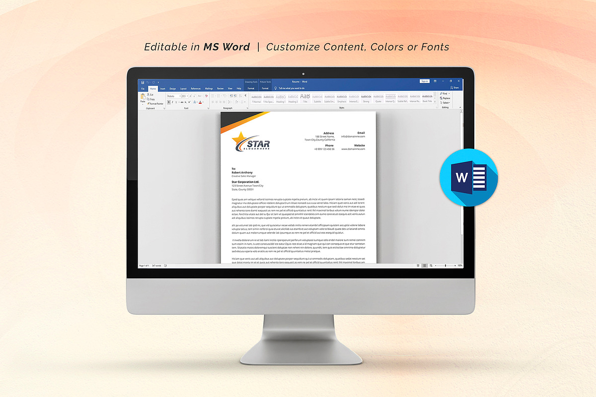 Letterhead, a Stationery Template by DesignDevisers (Photo 9 of 10)