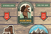 Hiking Logos/Badges/Patches, a Branding & Logo Template by sivVector (Thumbnail 3 of 3)