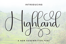 Highland | Script Font