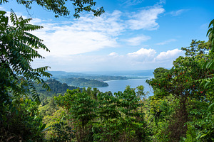 Panoramic view of Lake Poso in Tentena, Sulawesi, Indonesia, a Nature Photo by GoodGoods