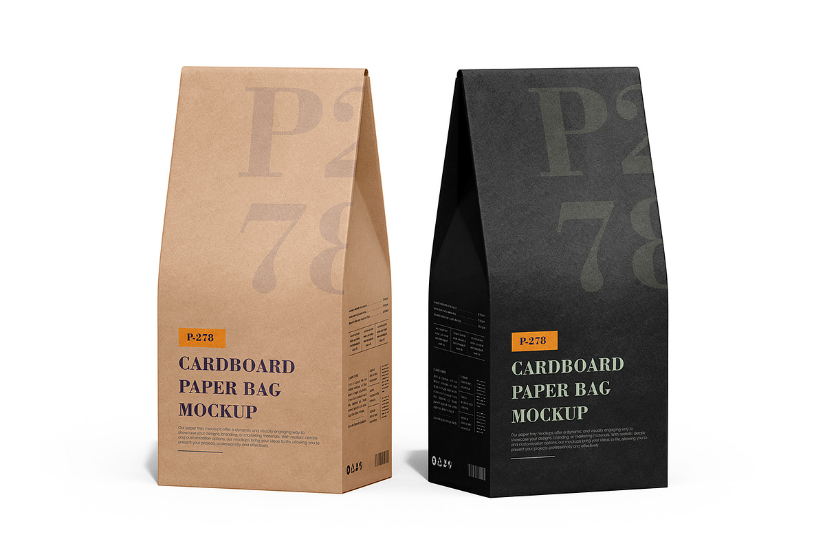 Paper Coffee Bag Packaging Mockup, a Packaging Mockup by Ram Studio LLC (Photo 17 of 21)