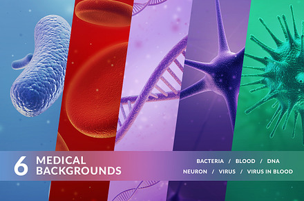 Set of medical backgrounds