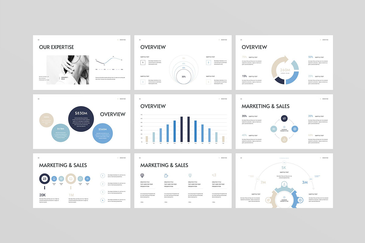 Business Plan Presentation Template, a Presentation Template by E-Type