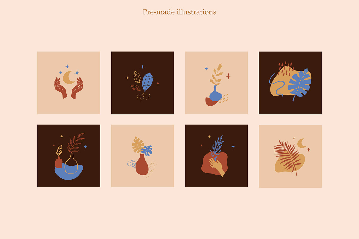 Modern Abstract Clipart, a Decorative Illustration by mejorana (Photo 3 of 16)
