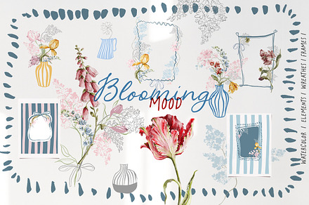 Blossom mood Floral illustration, an Object Illustration by 60secondsArt
