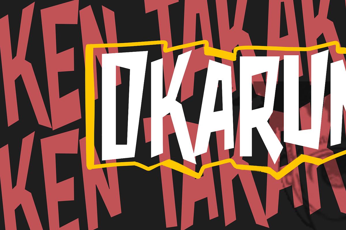Babarun- Chaotic Display Font, a Font by Lurinzu Studios (Photo 7 of 11)