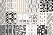 30 Geometric Pattern Backgrounds, a Pattern Graphic by Posh Papers & Patterns (Thumbnail 1 of 10)