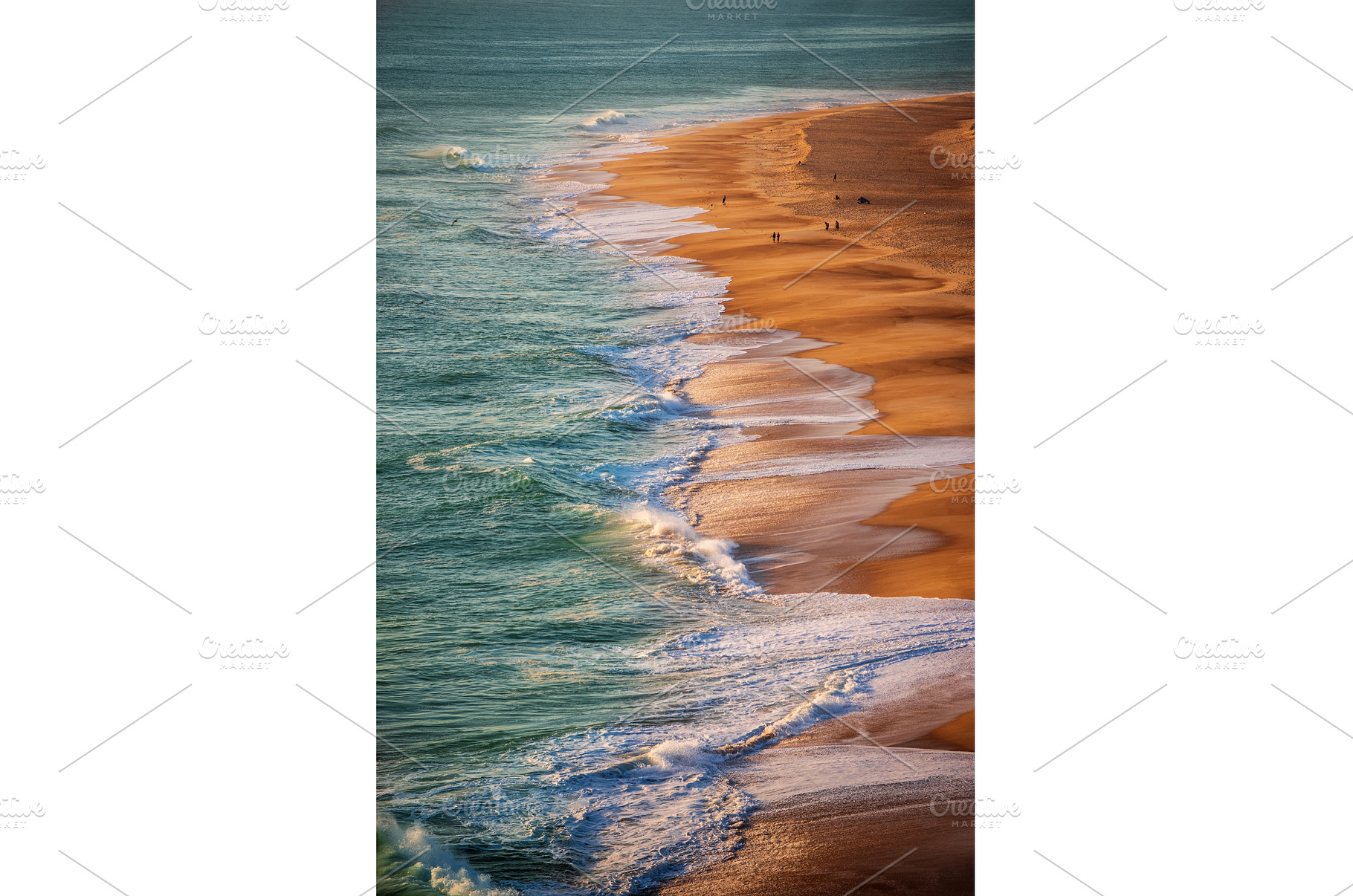 Aerial view of Nazare beach, a Nature Photo by Nature and travel