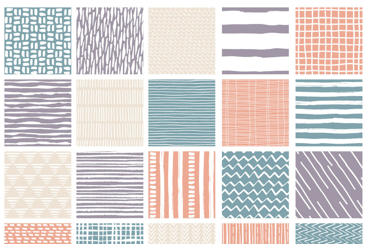 Lines & strokes - simple patterns, a Pattern Graphic by Wild Rose (Photo 7 of 12)
