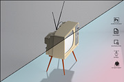 Retro Tv Mockup Pack, a Household Mockup by GraphicVil (Thumbnail 22 of 23)