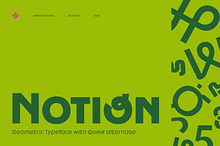 JHC Notion-Geometric Quirk Typeface
