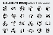 Impossible vector isometric shapes 2, a Duotone Icon by kaer_shop (Thumbnail 1 of 6)