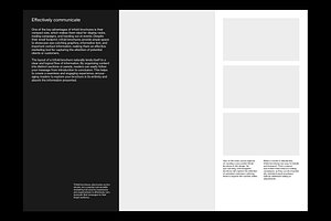 A4 Trifold Brochure Grid System