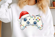 Video Game Controller Christmas PNG, an Illustration by SinaCreation (Thumbnail 3 of 7)