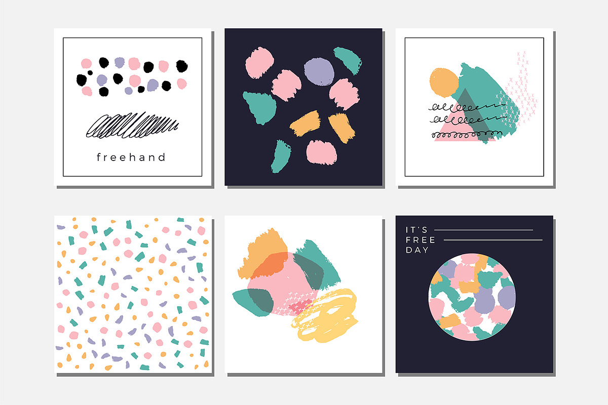 Artistic Abstract Bundle - 4 in 1, a Pattern Graphic by Paperly Studio (Photo 8 of 11)