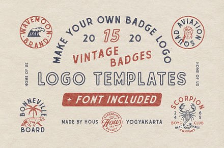 15 Vintage Badge Templates Vol.01, a Branding & Logo Template by Megflags
