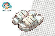 Slippers Clipart Collection, a Person Illustration by QM_ART (Thumbnail 6 of 12)